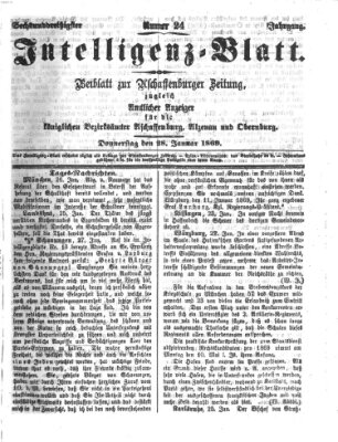 Aschaffenburger Zeitung Donnerstag 28. Januar 1869