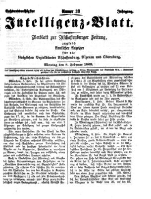 Aschaffenburger Zeitung Montag 8. Februar 1869