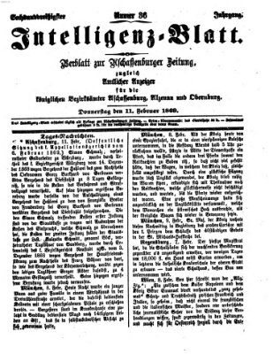 Aschaffenburger Zeitung Donnerstag 11. Februar 1869