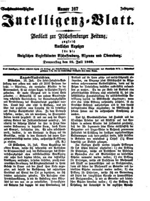 Aschaffenburger Zeitung Donnerstag 22. Juli 1869