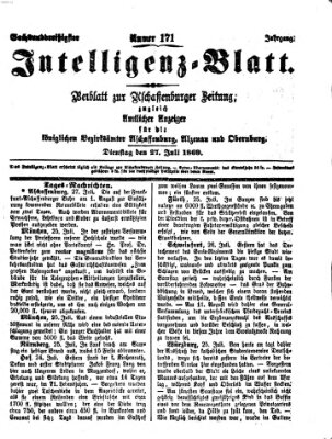 Aschaffenburger Zeitung Dienstag 27. Juli 1869