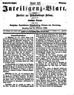 Aschaffenburger Zeitung Samstag 23. Oktober 1869