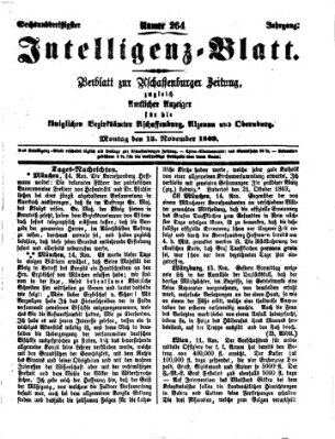 Aschaffenburger Zeitung Montag 15. November 1869