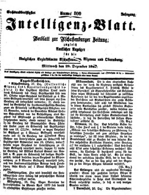 Aschaffenburger Zeitung Mittwoch 29. Dezember 1869