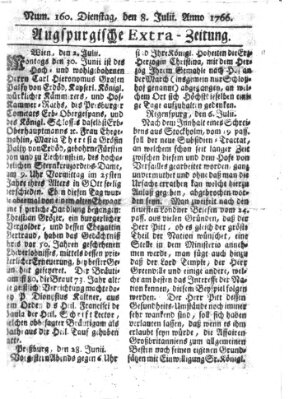 Augspurgische Ordinari-Post-Zeitung (Augsburger Postzeitung) Dienstag 8. Juli 1766