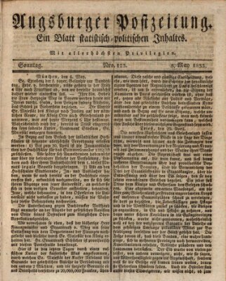 Augsburger Postzeitung Sonntag 5. Mai 1833