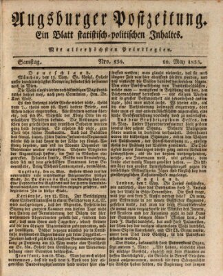 Augsburger Postzeitung Samstag 16. Mai 1835