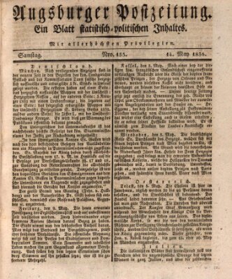 Augsburger Postzeitung Samstag 14. Mai 1836