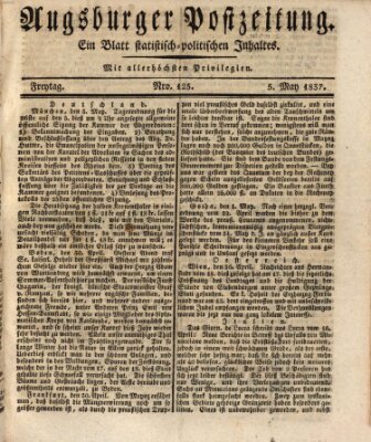 Augsburger Postzeitung Freitag 5. Mai 1837