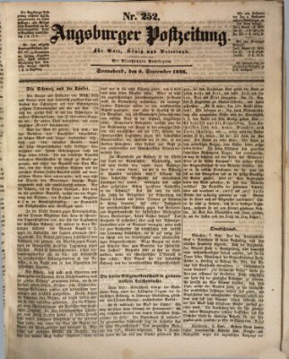 Augsburger Postzeitung Samstag 9. September 1843