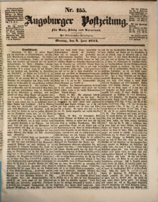 Augsburger Postzeitung Montag 3. Juni 1844