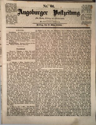 Augsburger Postzeitung Freitag 7. März 1845