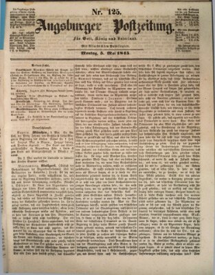 Augsburger Postzeitung Montag 5. Mai 1845