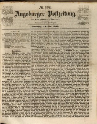 Augsburger Postzeitung Donnerstag 14. Mai 1846