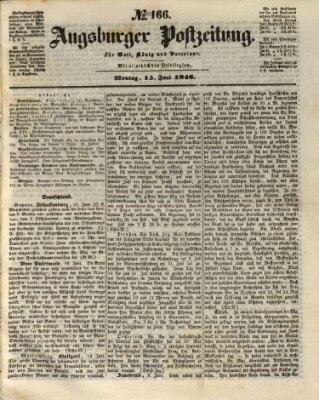 Augsburger Postzeitung Montag 15. Juni 1846