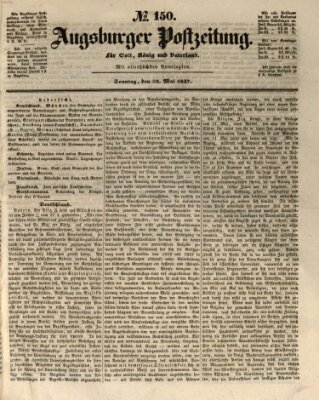 Augsburger Postzeitung Sonntag 30. Mai 1847