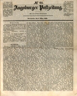 Augsburger Postzeitung Samstag 4. März 1848