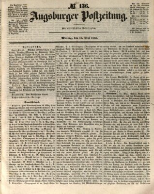 Augsburger Postzeitung Montag 15. Mai 1848