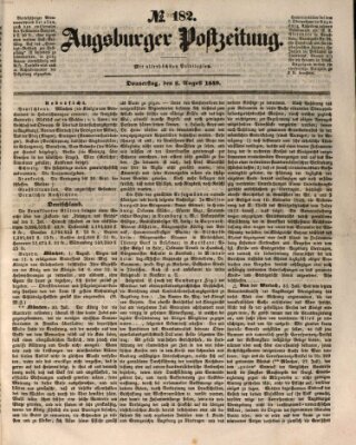 Augsburger Postzeitung Donnerstag 2. August 1849