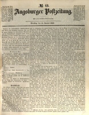 Augsburger Postzeitung Dienstag 15. Januar 1850