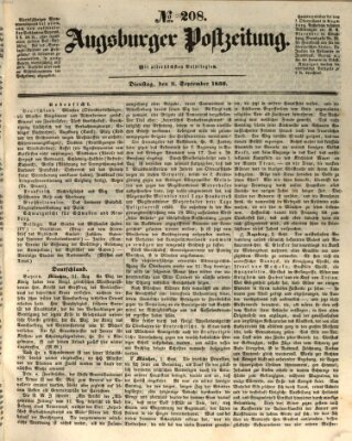 Augsburger Postzeitung Dienstag 3. September 1850