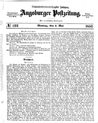 Augsburger Postzeitung Montag 3. Mai 1852