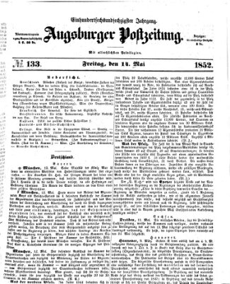 Augsburger Postzeitung Freitag 14. Mai 1852