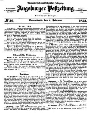 Augsburger Postzeitung Samstag 5. Februar 1853