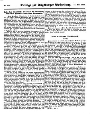Augsburger Postzeitung Mittwoch 24. Mai 1854