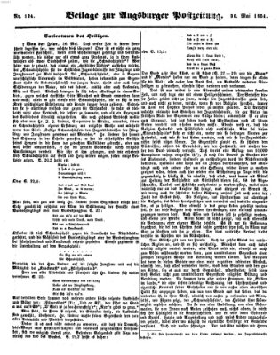 Augsburger Postzeitung Dienstag 30. Mai 1854