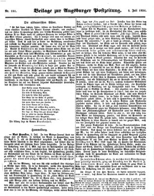 Augsburger Postzeitung Mittwoch 5. Juli 1854