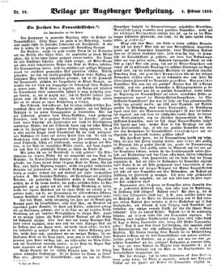Augsburger Postzeitung Sonntag 4. Februar 1855