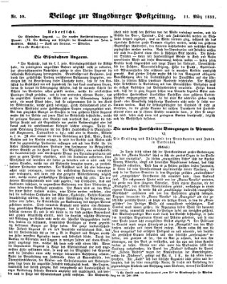 Augsburger Postzeitung Sonntag 11. März 1855