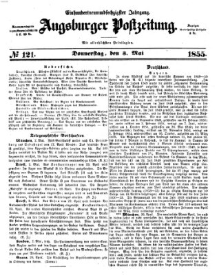 Augsburger Postzeitung Donnerstag 3. Mai 1855