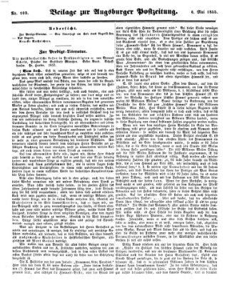 Augsburger Postzeitung Sonntag 6. Mai 1855