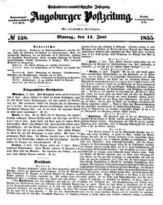 Augsburger Postzeitung Montag 11. Juni 1855
