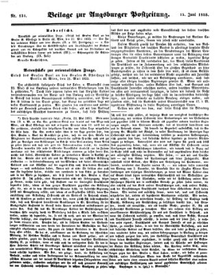 Augsburger Postzeitung Freitag 15. Juni 1855