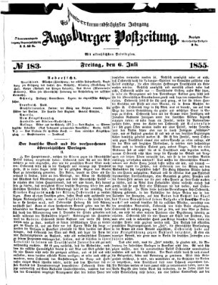 Augsburger Postzeitung Freitag 6. Juli 1855