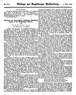 Augsburger Postzeitung Dienstag 4. September 1855