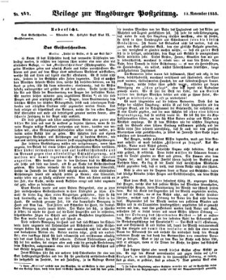 Augsburger Postzeitung Sonntag 18. November 1855
