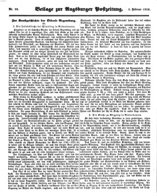 Augsburger Postzeitung Dienstag 5. Februar 1856