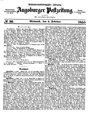 Augsburger Postzeitung Mittwoch 6. Februar 1856