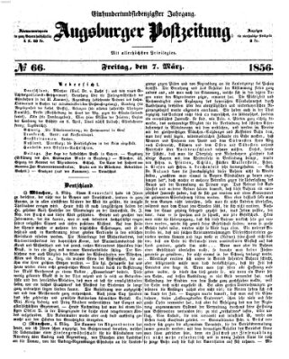 Augsburger Postzeitung Freitag 7. März 1856