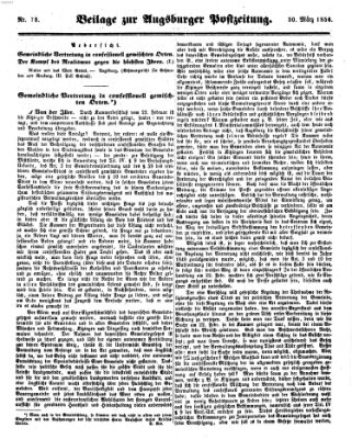 Augsburger Postzeitung Sonntag 30. März 1856