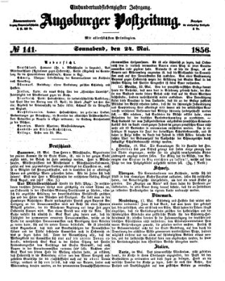 Augsburger Postzeitung Samstag 24. Mai 1856