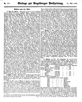 Augsburger Postzeitung Samstag 24. Mai 1856