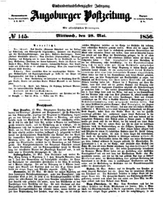 Augsburger Postzeitung Mittwoch 28. Mai 1856