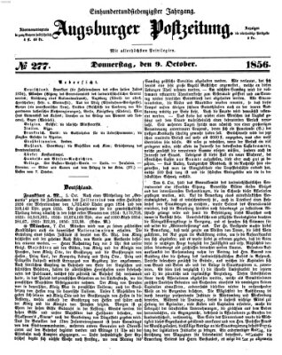 Augsburger Postzeitung Donnerstag 9. Oktober 1856