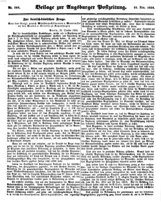 Augsburger Postzeitung Mittwoch 26. November 1856