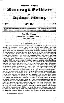 Augsburger Postzeitung Sonntag 6. Juli 1856